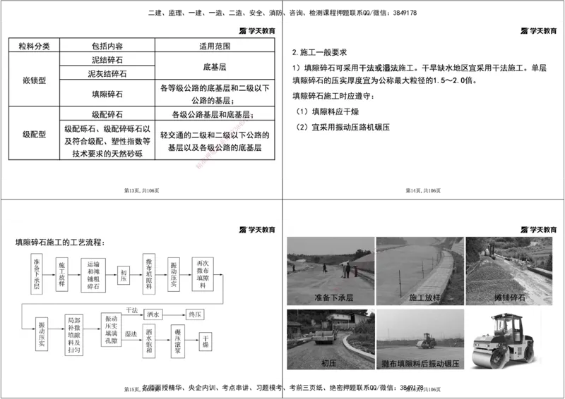 07.2025年一建直播带学2路面工程（黑白打印版）_2026年一级建造师_2026年一建公路_2025年一建公路SVIP_02-基础精讲✿高端面授✿深度强化_30-公路《直播带学班》刘滢XT_--配套讲义--