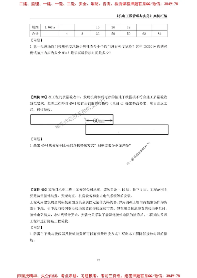 2025年一级建造师《机电工程管理与实务》案例汇编_2026年一级建造师_2026年一建机电_2025年一建机电SVIP_01-精华文档✿电子教材✿历年真题_33-机电《案例汇编》SMR推荐