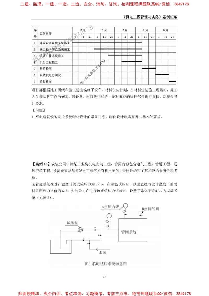 2025年一级建造师《机电工程管理与实务》案例汇编_2026年一级建造师_2026年一建机电_2025年一建机电SVIP_01-精华文档✿电子教材✿历年真题_33-机电《案例汇编》SMR推荐