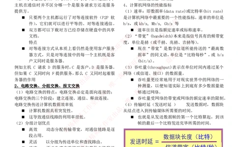 通信类-计算机网络知识点总结_2025春招题库汇总_国企题库_中国烟草_3Yancao笔试专业完整知识点（仅需看本专业）_3.14通信类