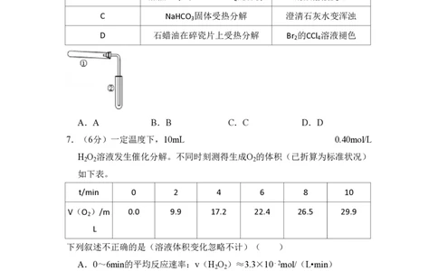 2014年高考化学试卷（北京）（空白卷）_历年高考真题合集_化学历年高考真题_新&middot;PDF版2008-2025&middot;高考化学真题_化学（按年份分类）2008-2025_2014&middot;高考化学真题