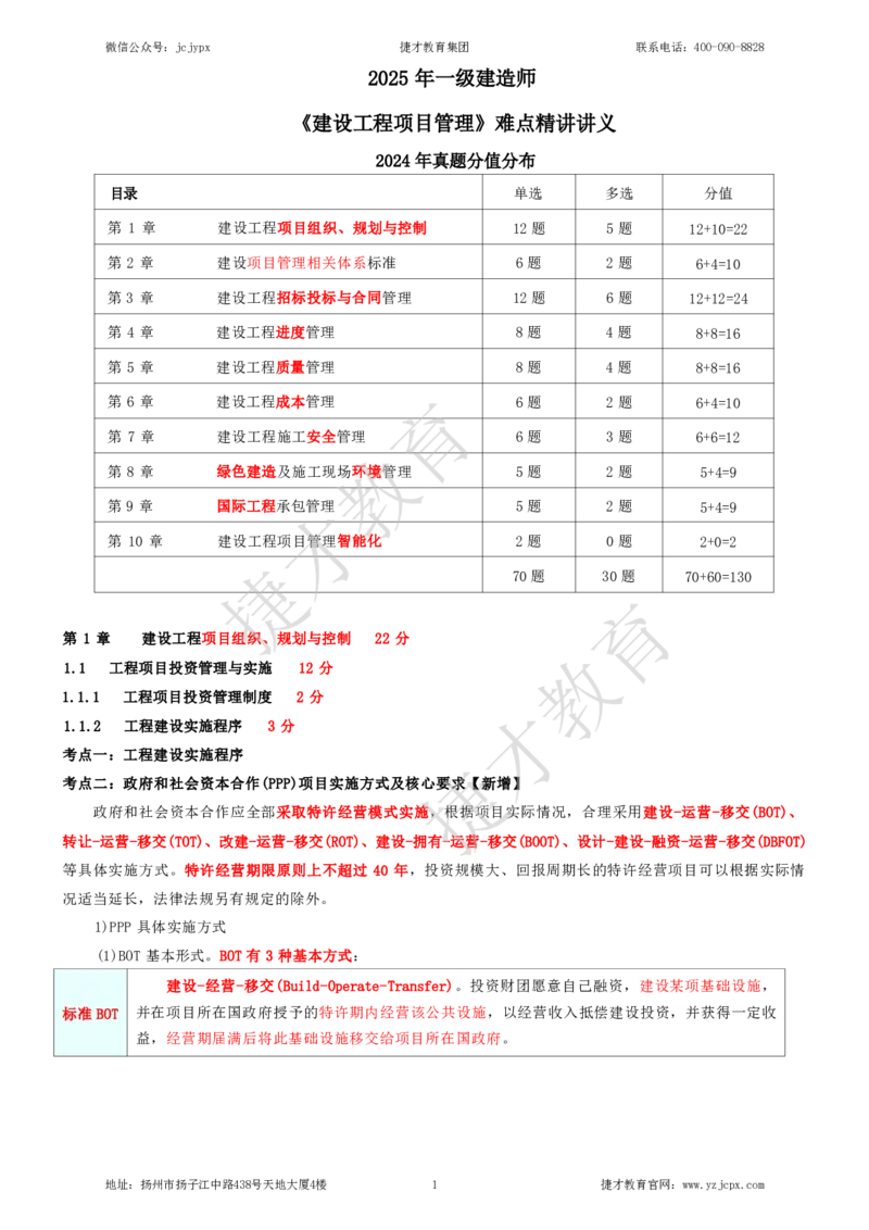 2025年一级建造师《建设工程项目管理》夜校小灶班_2026年一级建造师_2026年一建管理_2025年一建管理SVIP_04-冲刺串讲✿考点强化✿小灶集训_05-管理《小灶冲刺班》杨教授JC