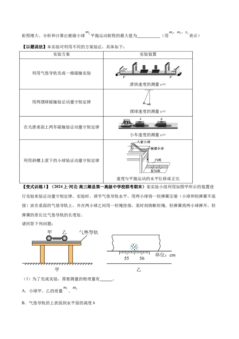 专题02力学实验通性通法讲解（原卷版）_2025高中物理模型方法技巧高三复习专题练习讲义_高考物理备考技巧
