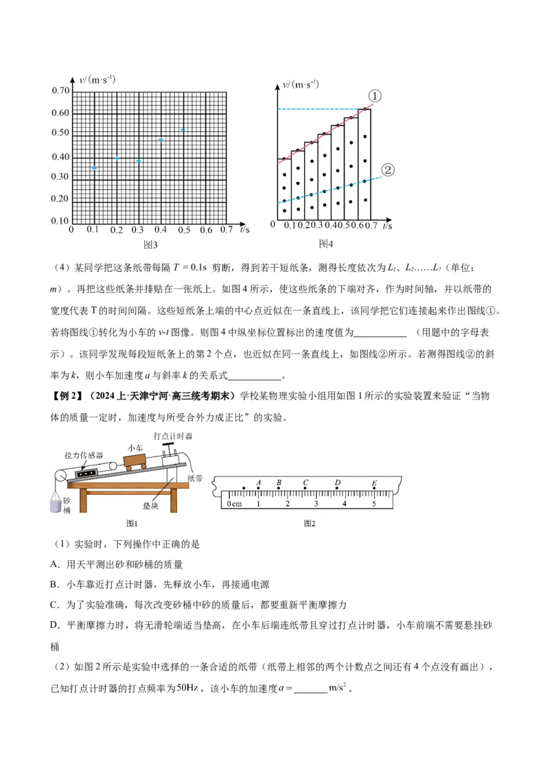 专题02力学实验通性通法讲解（原卷版）_2025高中物理模型方法技巧高三复习专题练习讲义_高考物理备考技巧