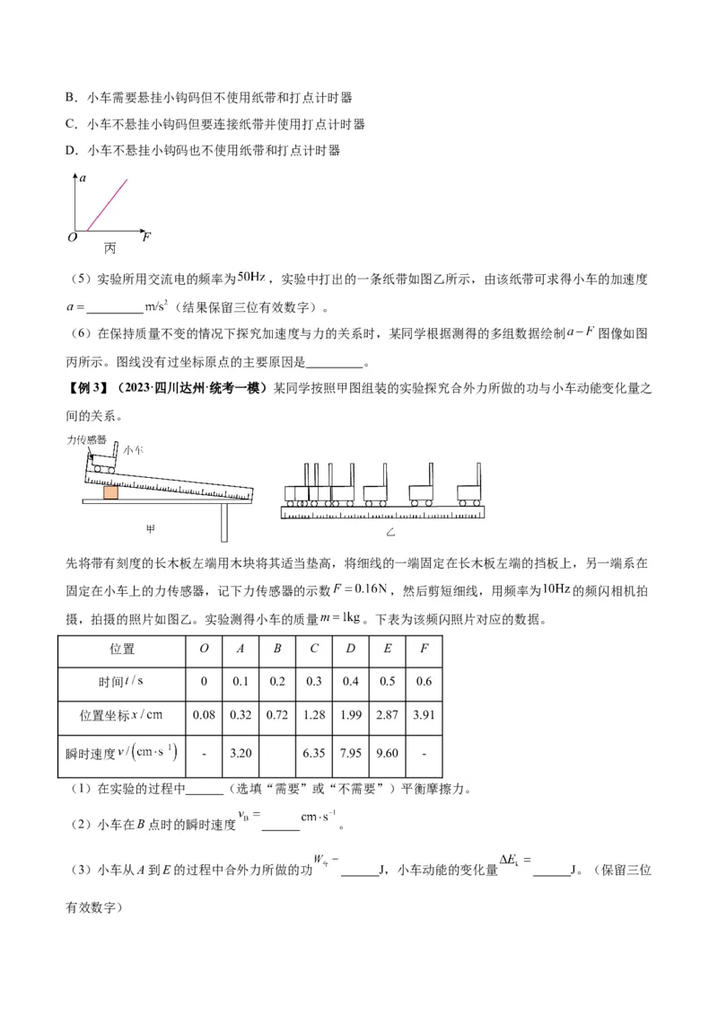 专题02力学实验通性通法讲解（原卷版）_2025高中物理模型方法技巧高三复习专题练习讲义_高考物理备考技巧