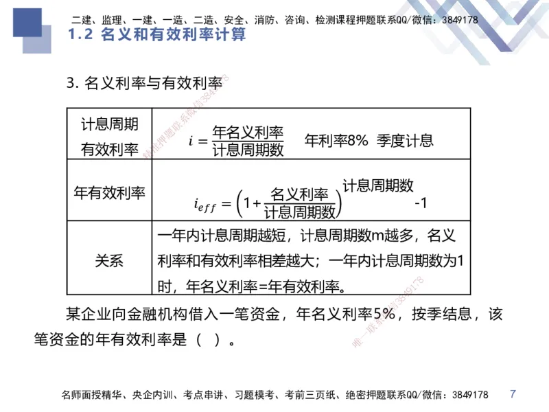 01.2025李理-考前强化直播-经济1_2026年一级建造师_2026年一建经济_2025年一建经济SVIP_04-冲刺串讲✿考点强化✿小灶集训_31-经济《考前强化直播》李理HX_讲义