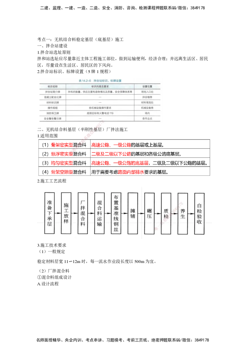 25一建-网络密训知识点-公路_2026年一级建造师_2026年一建公路_2025年一建公路SVIP_04-冲刺串讲✿考点强化✿小灶集训_54-公路《考前私塾密训》李昌春HX_讲义