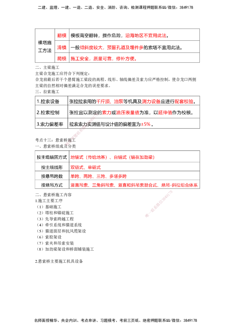 25一建-网络密训知识点-公路_2026年一级建造师_2026年一建公路_2025年一建公路SVIP_04-冲刺串讲✿考点强化✿小灶集训_54-公路《考前私塾密训》李昌春HX_讲义
