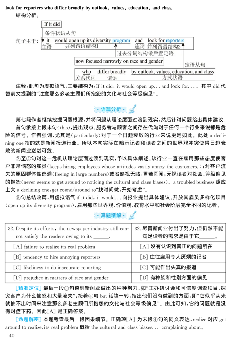 2001年考研英语真题解析_❤️1.1980-2009年考研英语真题及解析(英语一二通用）_02、解析部分_详细版