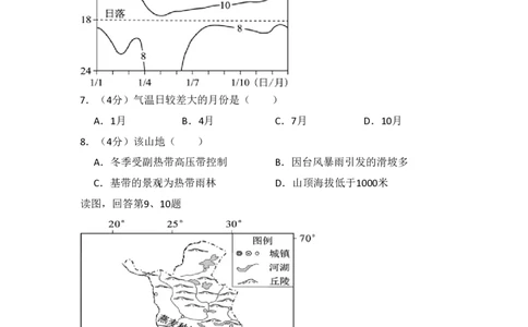 2016年高考地理试卷（北京）（空白卷）_地理历年高考真题_新&middot;PDF版2008-2025&middot;高考地理真题_地理（按省份分类）2008-2025_2008-2025&middot;（北京）地理高考真题