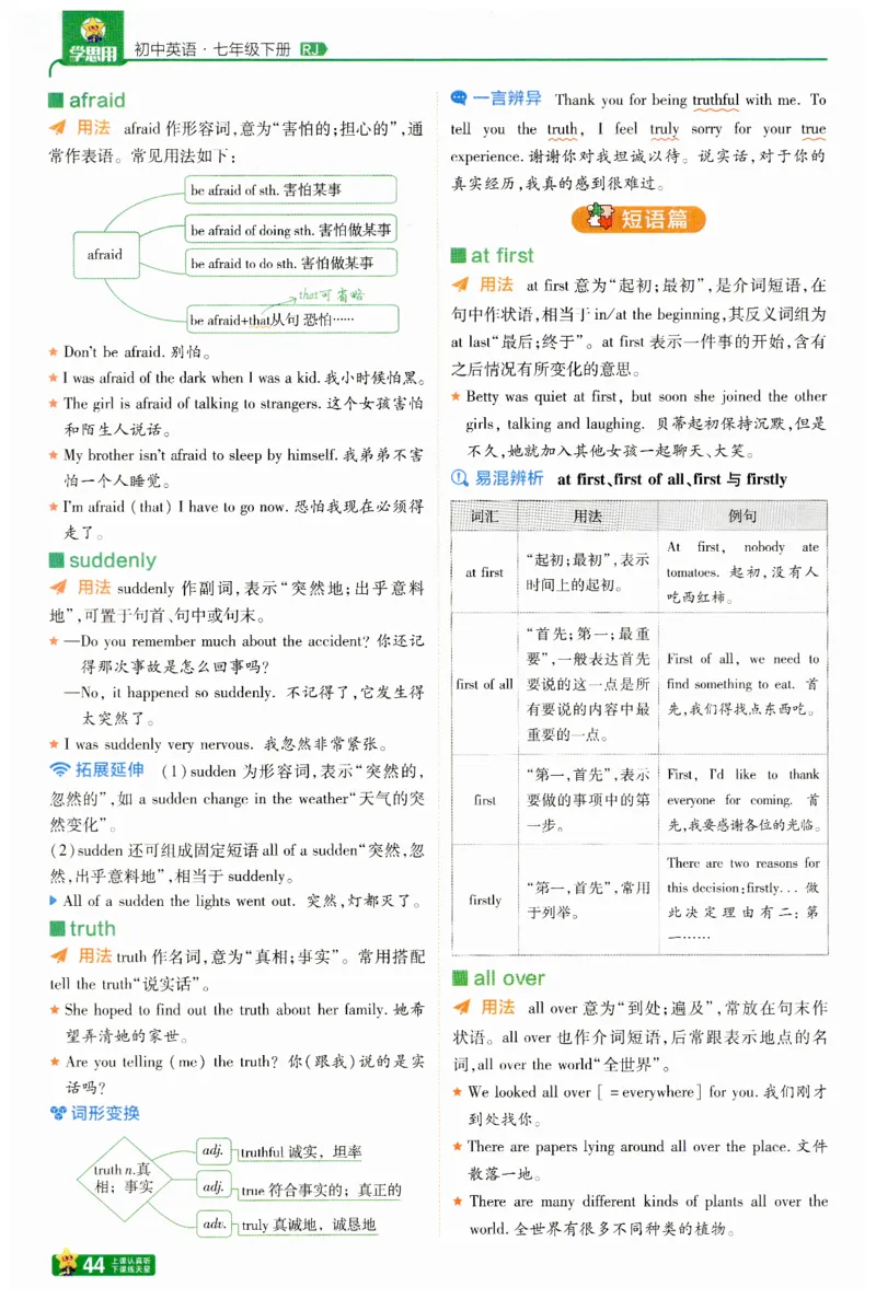 2025春一遍过英语七下RJ提分册-2024新教材-_初中英语新版_最新人教版英语七年级下册_七下英语2025版_15.2025春英语人教7下热门资料合集_25七下RJ英语一遍过