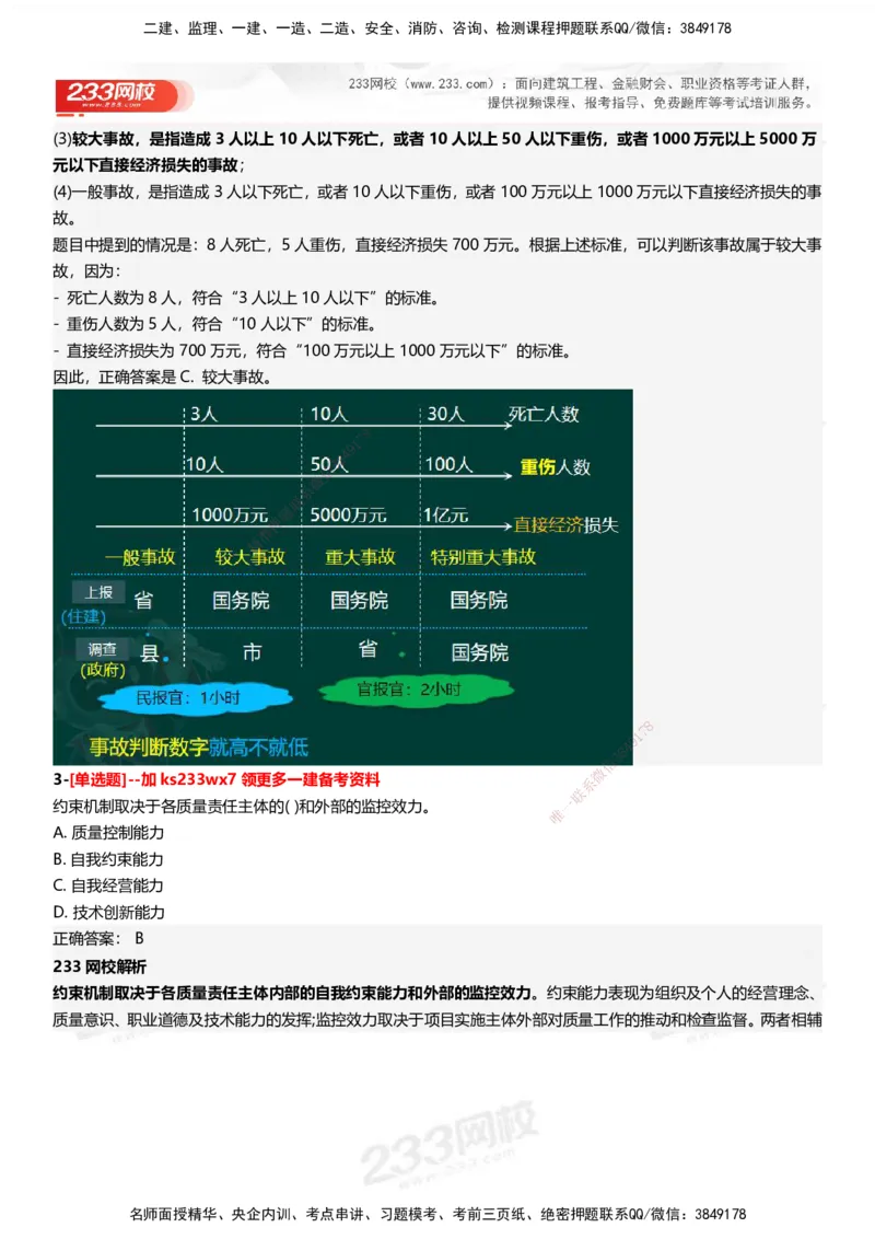 233-管理-母题300题-答案_2026年一级建造师_2026年一建管理_2025年一建管理SVIP_01-精华文档✿电子教材✿历年真题_44-管理《母题300题》233