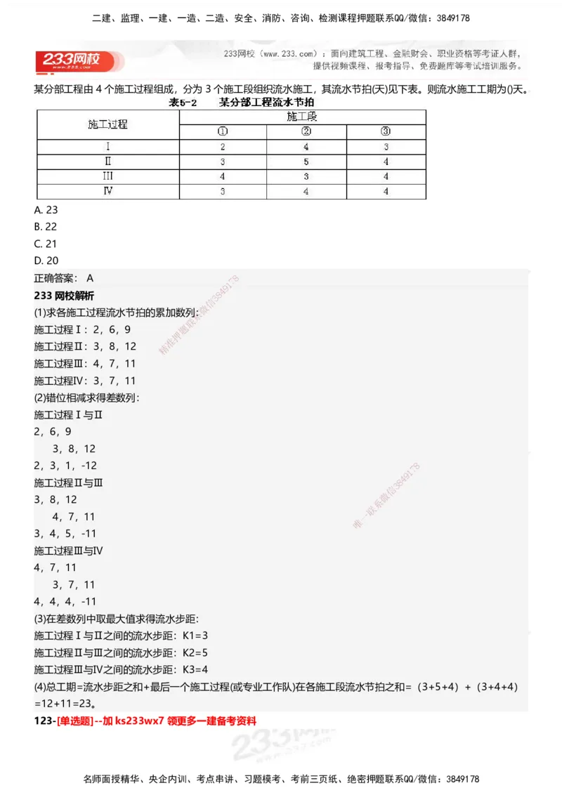 233-管理-母题300题-答案_2026年一级建造师_2026年一建管理_2025年一建管理SVIP_01-精华文档✿电子教材✿历年真题_44-管理《母题300题》233