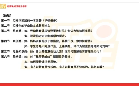 面试专业问题指导课_26考研复试_复试网课（最新版，含机构讲义）_04.2026教育类复试课程_01.复试指导讲义_03面试指导课件