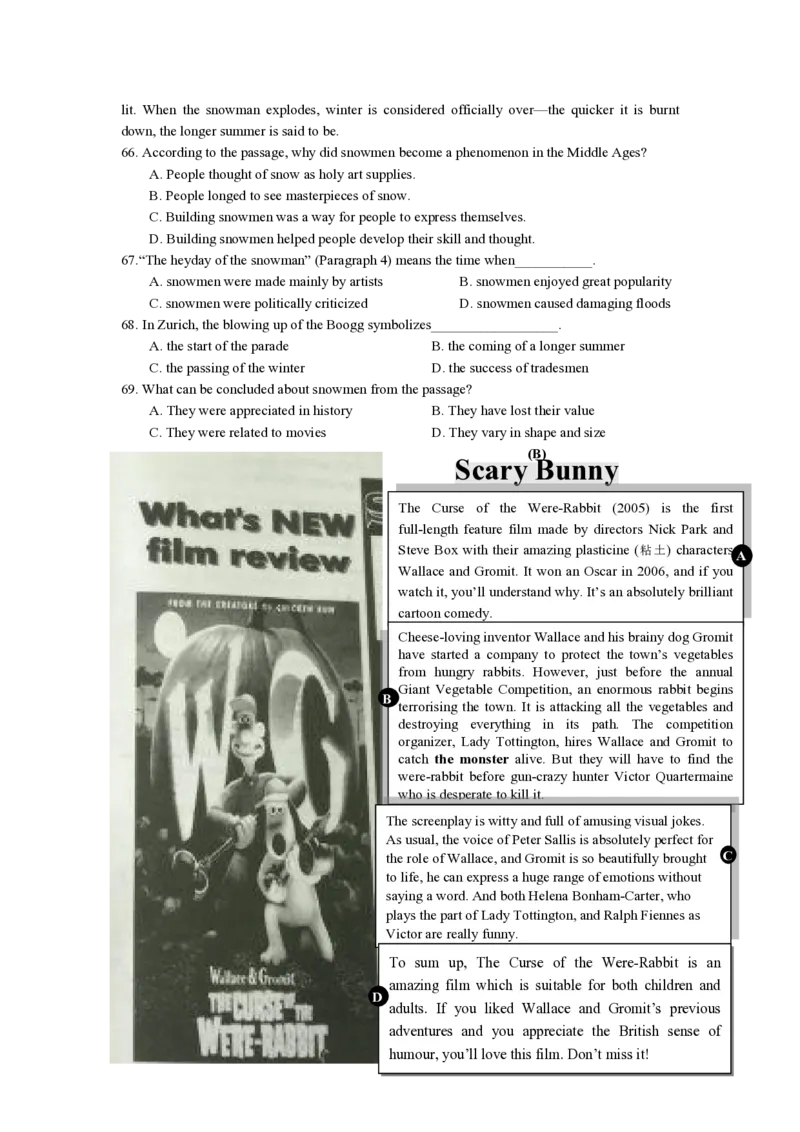 2015年高考英语试卷（上海）（秋考）（空白卷）_英语历年高考真题_新&middot;PDF版2008-2025&middot;高考英语真题_英语（按年份分类）2008-2025_2015&middot;高考英语真题