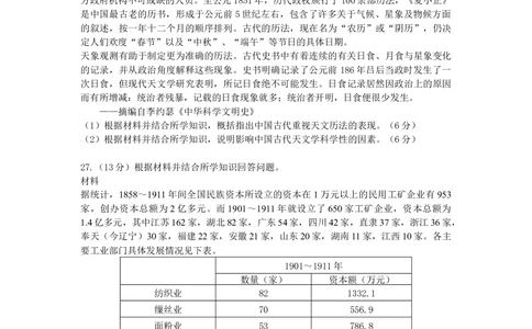 2013年高考历史试卷（海南）（空白卷）_历史历年高考真题_新&middot;Word版2008-2025&middot;高考历史真题_历史（按省份分类）2008-2025_2008-2024&middot;（海南）历史高考真题