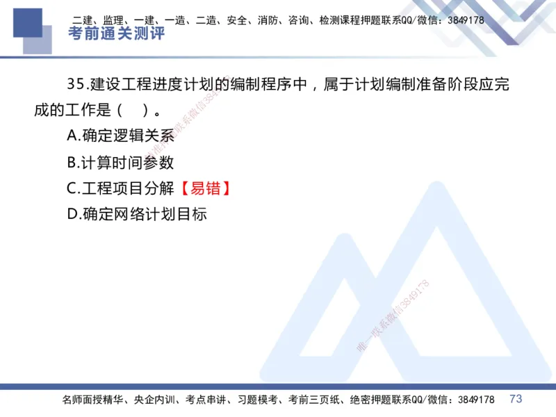01.2025王晓丹-考前通关测评-管理1_2026年一级建造师_2026年一建管理_2025年一建管理SVIP_04-冲刺串讲✿考点强化✿小灶集训_40-管理《考前通关测评》王晓丹HX_讲义