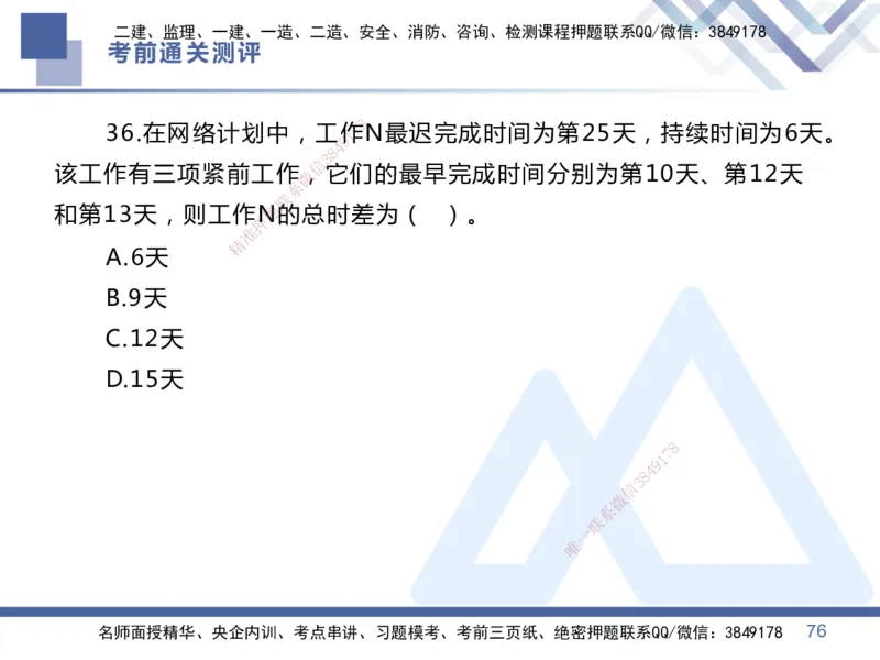 01.2025王晓丹-考前通关测评-管理1_2026年一级建造师_2026年一建管理_2025年一建管理SVIP_04-冲刺串讲✿考点强化✿小灶集训_40-管理《考前通关测评》王晓丹HX_讲义