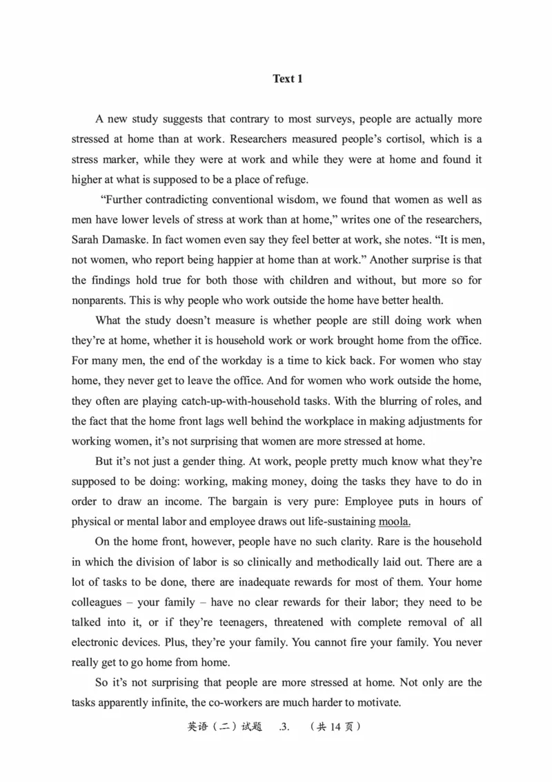 2015年考研英语二真题（可复制搜索查词）(1)_❤️2.2010-2024年考研英语二真题及解析_01、真题部分