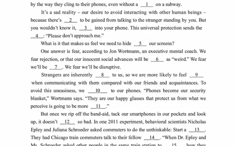 2015年考研英语二真题（可复制搜索查词）(1)_❤️2.2010-2024年考研英语二真题及解析_01、真题部分