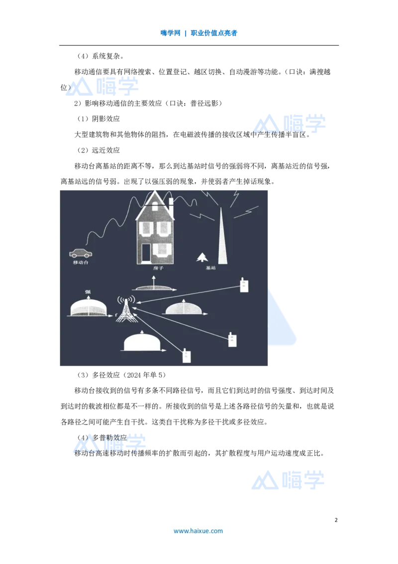 06.2025杨鹏-名师精讲通关-第一章（6）1.4蜂窝移动通信系统_2026年一级建造师_2026年一建通信_2025年一建通信SVIP_02-基础精讲✿高端面授✿深度强化_讲义
