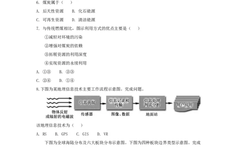 2018年高考地理试卷（浙江）（11月）（空白卷）_地理历年高考真题_新&middot;Word版2008-2025&middot;高考地理真题_地理（按年份分类）2008-2025_2018&middot;地理高考真题