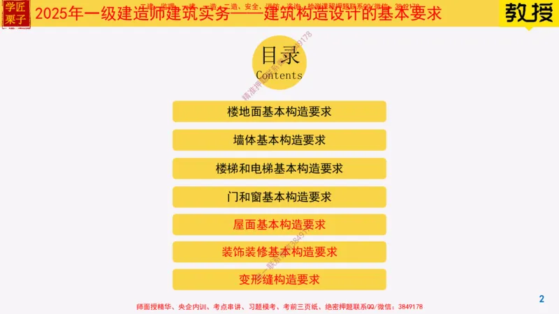06-建筑构造设计的基本要求下25全新_2026年一级建造师_2026年一建建筑_2025年一建建筑SVIP_02-基础精讲✿高端面授✿深度强化_08-建筑《超级精讲班》栗子XJ_25精讲讲义