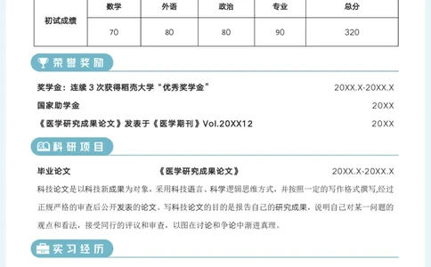 研究生复试简历模板6_26考研复试_10考研复试资料25_2025考研复试简历124款_导师喜欢的研究生复试简历模板