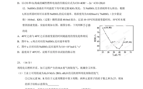 2013年高考化学试卷（福建）（空白卷）_历年高考真题合集_化学历年高考真题_新&middot;Word版2008-2025&middot;高考化学真题_化学（按省份分类）2008-2025_2012-2024&middot;（福建）化学高考真题