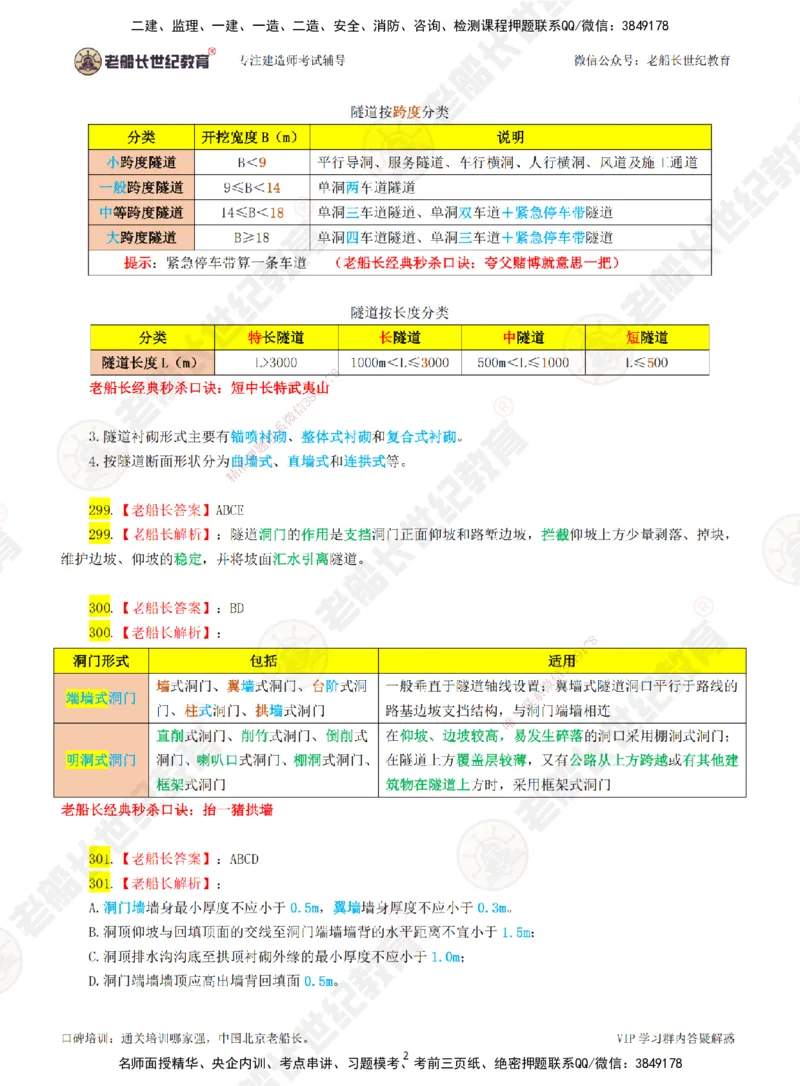 06老船长一建公路&mdash;&mdash;点题强化直播06-答案_2026年一级建造师_2026年一建公路_2025年一建公路SVIP_04-冲刺串讲✿考点强化✿小灶集训_21-公路《点题强化班》老船长JQ推荐_讲义