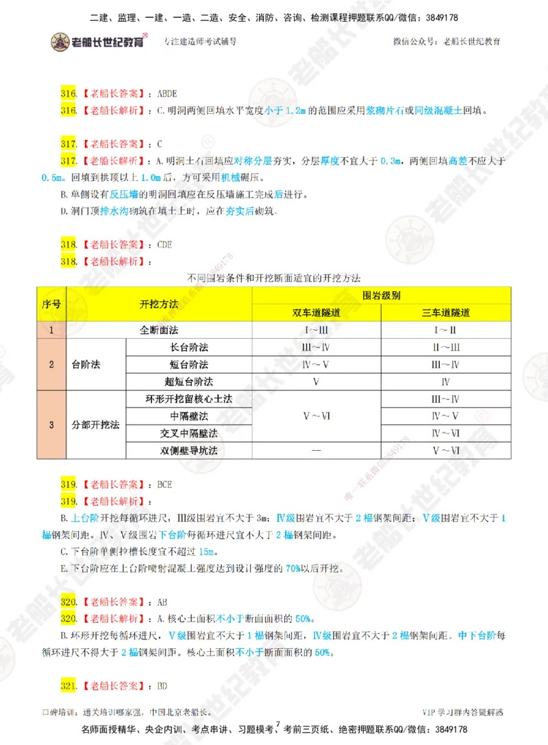 06老船长一建公路&mdash;&mdash;点题强化直播06-答案_2026年一级建造师_2026年一建公路_2025年一建公路SVIP_04-冲刺串讲✿考点强化✿小灶集训_21-公路《点题强化班》老船长JQ推荐_讲义