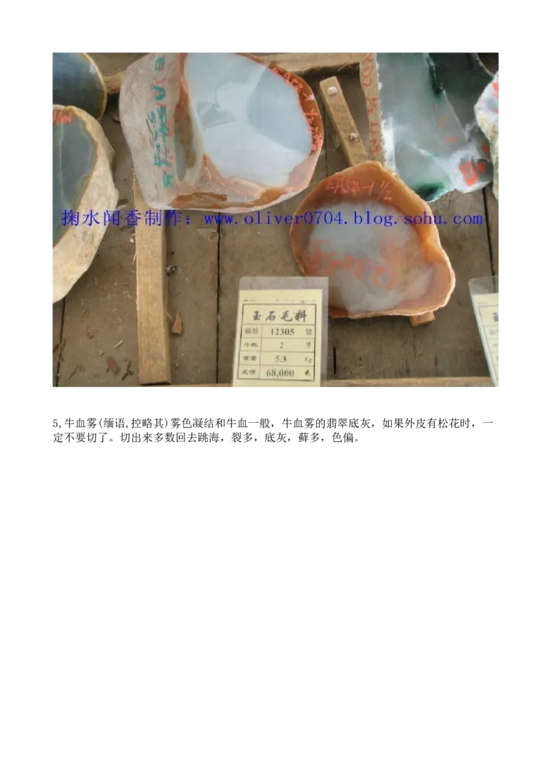 翡翠原石&mdash;&mdash;雾的奥秘_X018-玉石珠宝鉴定教程最新合集_8、玉石翡翠鉴定与投资电子资料_赌石专题