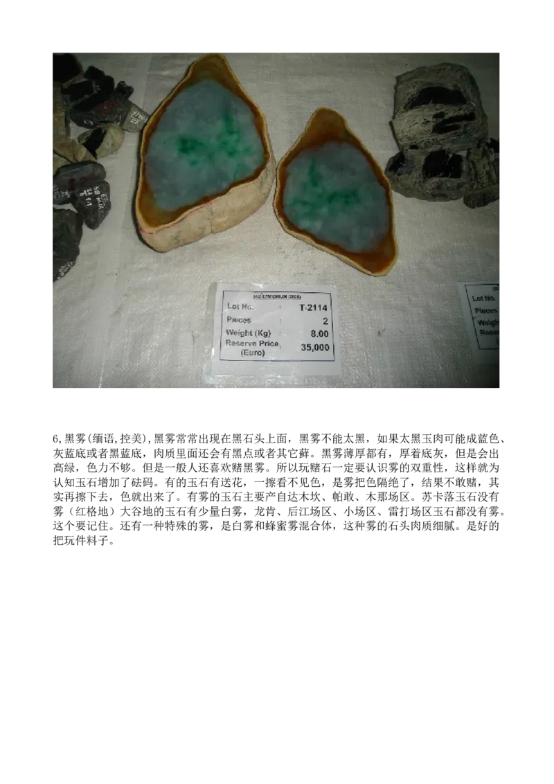 翡翠原石&mdash;&mdash;雾的奥秘_X018-玉石珠宝鉴定教程最新合集_8、玉石翡翠鉴定与投资电子资料_赌石专题