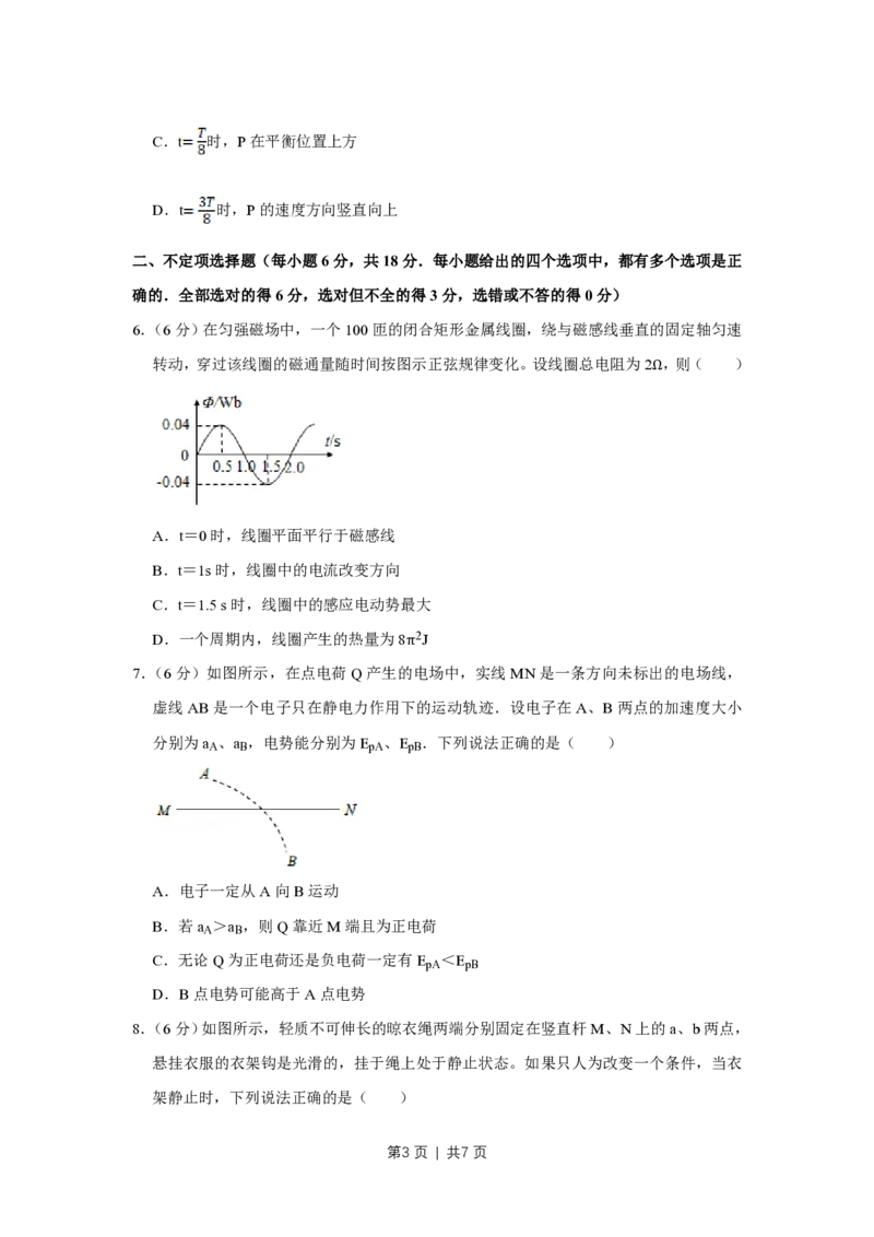 2017年高考物理试卷（天津）（空白卷）_物理历年高考真题_新&middot;PDF版2008-2025&middot;高考物理真题_物理（按省份分类）2008-2025_2008-2024&middot;（天津）物理高考真题