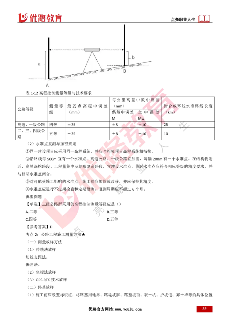 25年一建《公路实务》精讲第1章6~20节讲义打印版_2026年一级建造师_2026年一建公路_2025年一建公路SVIP_02-基础精讲✿高端面授✿深度强化_21-公路《教材精讲班》邓老师YL