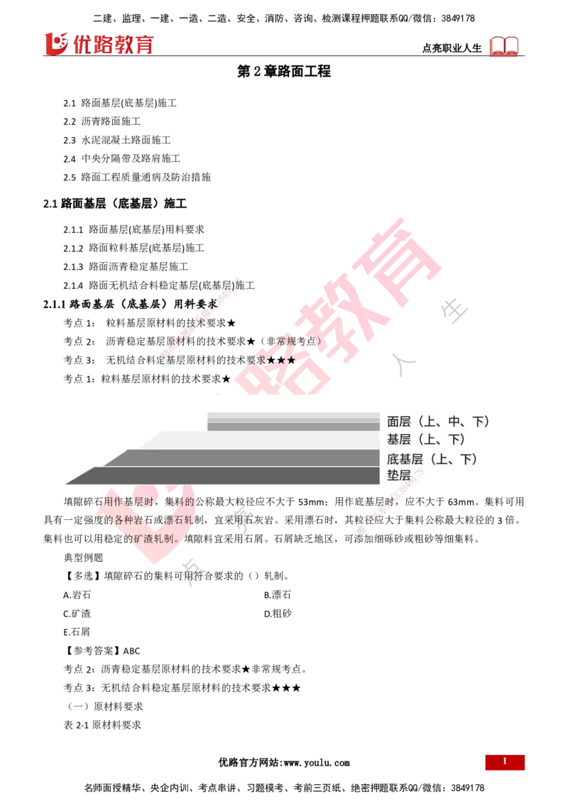 25年一建《公路实务》精讲第2章（28~34节）讲义打印版_2026年一级建造师_2026年一建公路_2025年一建公路SVIP_02-基础精讲✿高端面授✿深度强化_21-公路《教材精讲班》邓老师YL