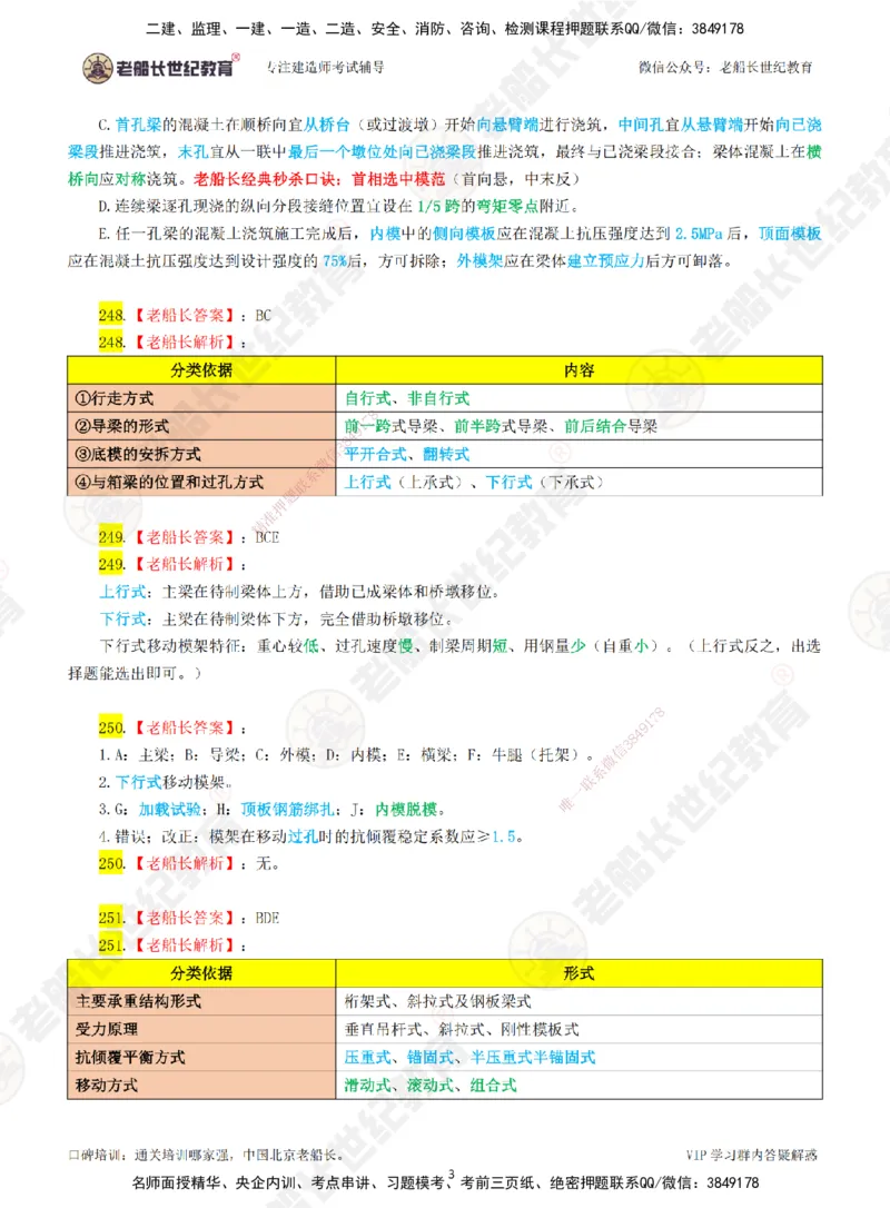 05老船长一建公路&mdash;&mdash;点题强化直播05-答案_2026年一级建造师_2026年一建公路_2025年一建公路SVIP_04-冲刺串讲✿考点强化✿小灶集训_21-公路《点题强化班》老船长JQ推荐_讲义