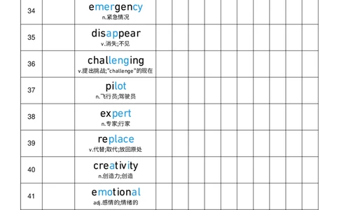 2025秋人教版八年级上册英语U7艾宾浩斯记忆表单词默写_初中英语新版_最新人教版英语八年级上册_新版_初中英语8上新更新第三套可选择_10单词默写+字帖_单词表