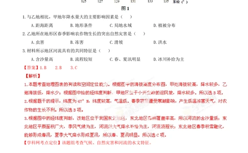 2013年高考地理试卷（重庆）（解析卷）_地理历年高考真题_新&middot;PDF版2008-2025&middot;高考地理真题_地理（按年份分类）2008-2025_2013&middot;地理高考真题