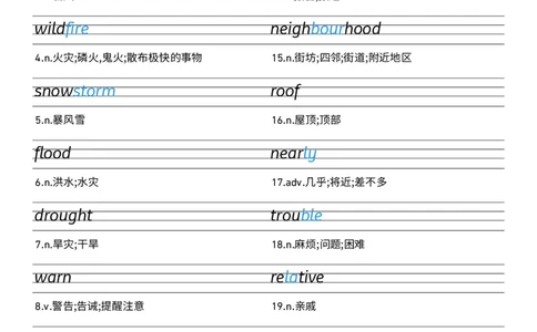 2026春人教版英语八下Unit5衡水体字贴_初中英语新版_最新人教版英语八年级下册_2026春新人教版八下（更新中）_05单词字帖（全）