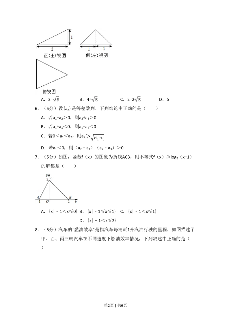 2015年高考数学试卷（理）（北京）（空白卷）_历年高考真题合集_数学历年高考真题_新&middot;PDF版2008-2025&middot;高考数学真题_数学（按年份分类）2008-2025_2015&middot;高考数学真题