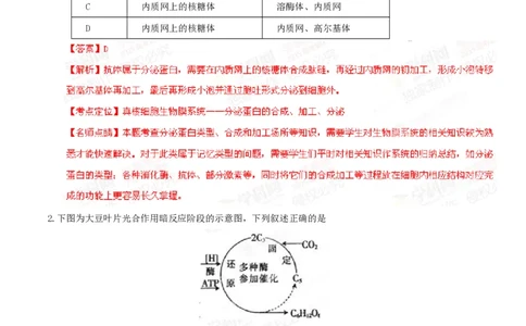 2015年高考生物试卷（安徽）（解析卷）_生物历年高考真题_新&middot;PDF版2008-2025&middot;高考生物真题_生物（按省份分类）2008-2025_2012-2025&middot;（安徽）生物高考真题