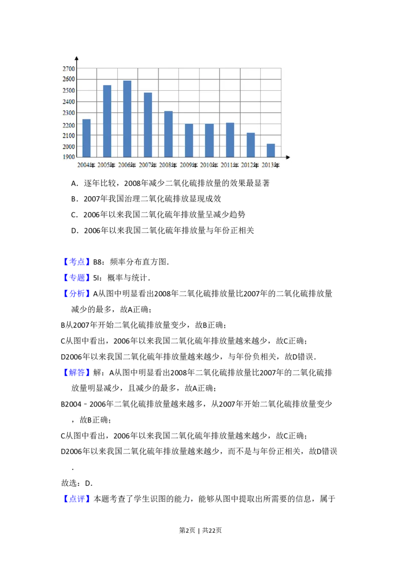 2015年高考数学试卷（文）（新课标Ⅱ）（解析卷）_历年高考真题合集_数学历年高考真题_新&middot;PDF版2008-2025&middot;高考数学真题_数学（按省份分类）2008-2025_2008-2025&middot;（广西）数学高考真题
