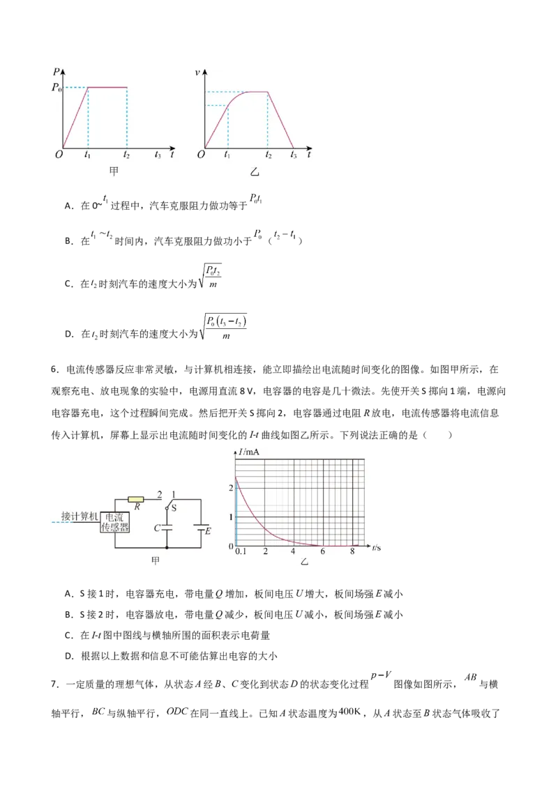 专题01图像法（原卷版）_2025高中物理模型方法技巧高三复习专题练习讲义_高考物理备考方法