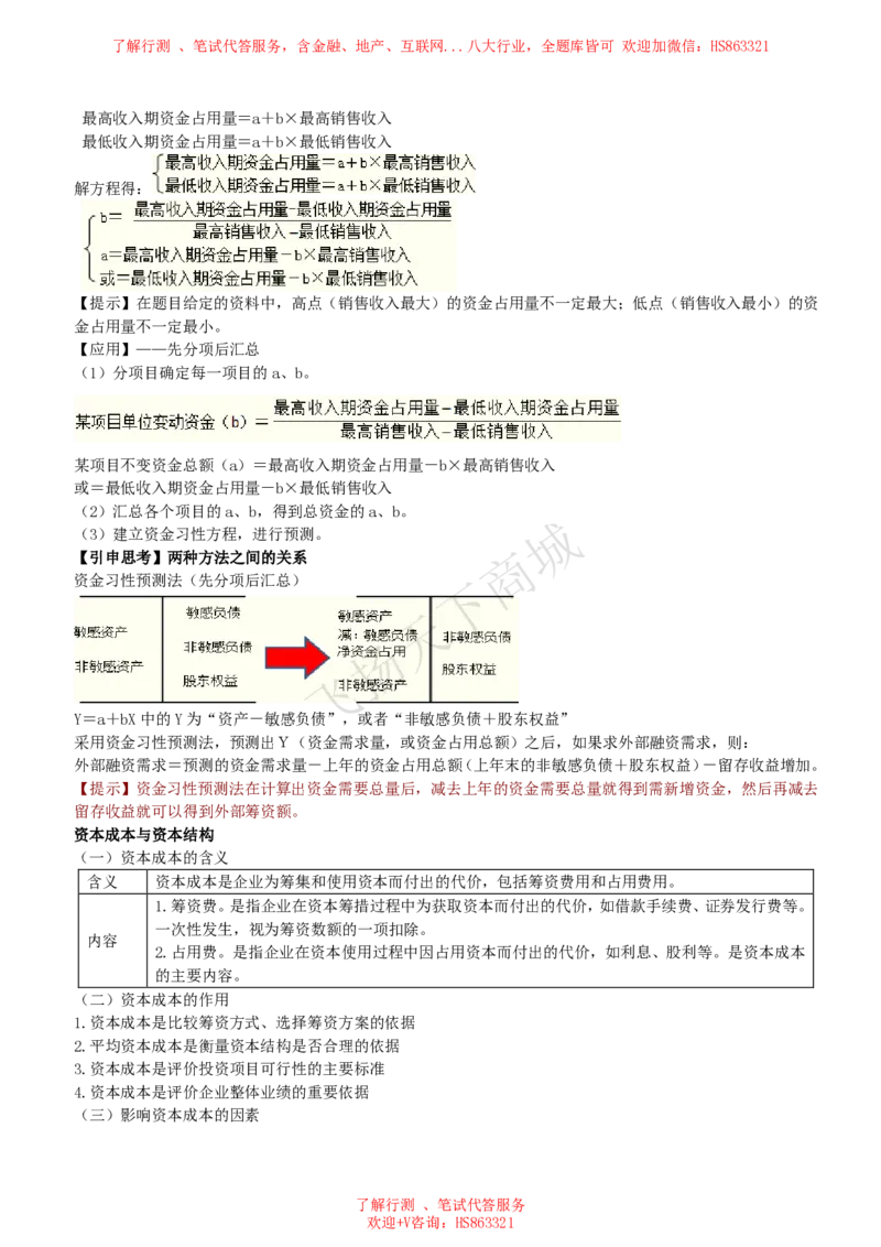 财务管理知识高频考点复习讲义_2025春招题库汇总_八大题库-1_04八大汇总_致同_会计专项-专业能力专业知识点讲义整理