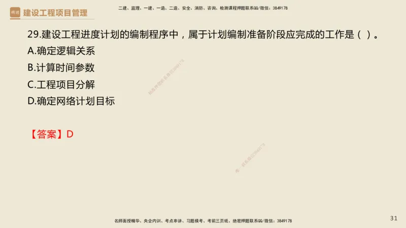 01.2025杨彬-必考速成-管理（带练）_2026年一级建造师_2026年一建管理_2025年一建管理SVIP_02-基础精讲✿高端面授✿深度强化_07-管理《必考速成带练》杨彬HX_讲义
