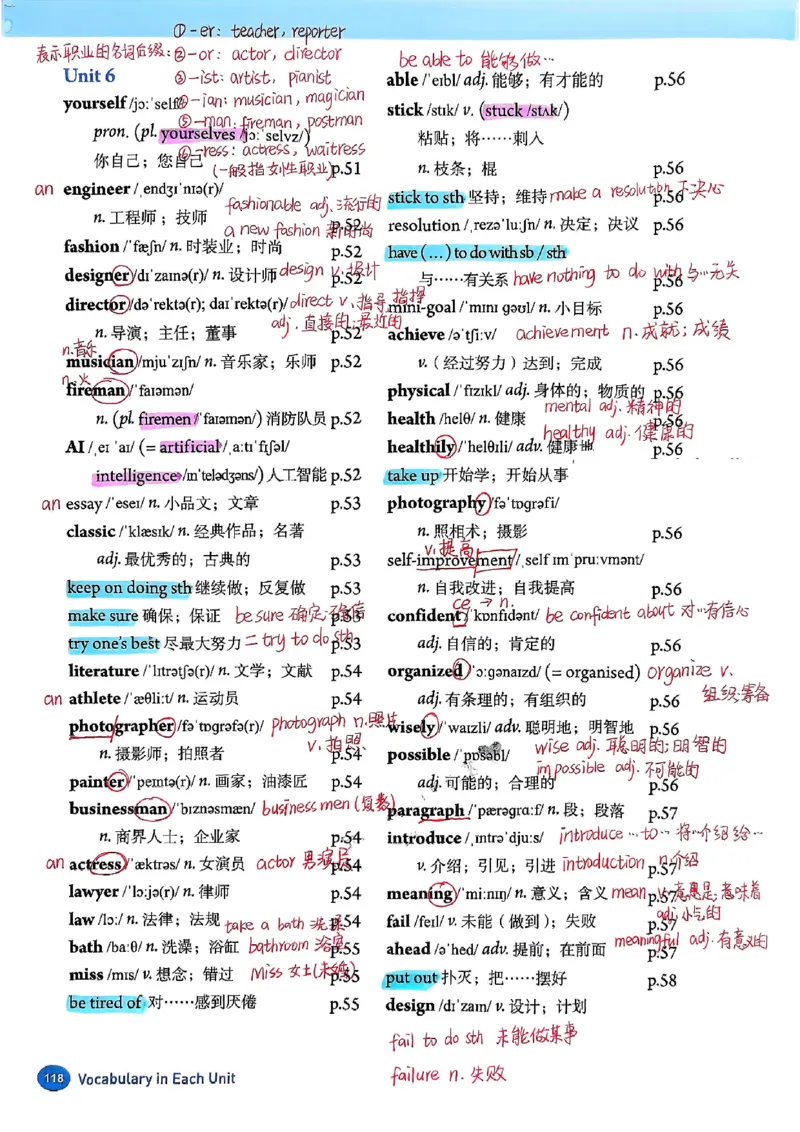 2025秋八上英语手写笔记-1_初中英语新版_最新人教版英语八年级上册_新版_初中英语8上新更新第三套可选择_07课堂笔记