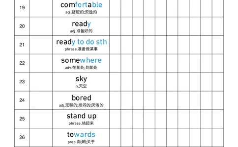 2025秋人教版八年级上册英语U1艾宾浩斯记忆表单词默写_初中英语新版_最新人教版英语八年级上册_新版_初中英语8上新更新第三套可选择_10单词默写+字帖_单词表