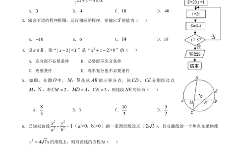 2015年高考数学试卷（理）（天津）（空白卷）_历年高考真题合集_数学历年高考真题_新&middot;PDF版2008-2025&middot;高考数学真题_数学（按省份分类）2008-2025_2008-2025&middot;（天津）数学高考真题