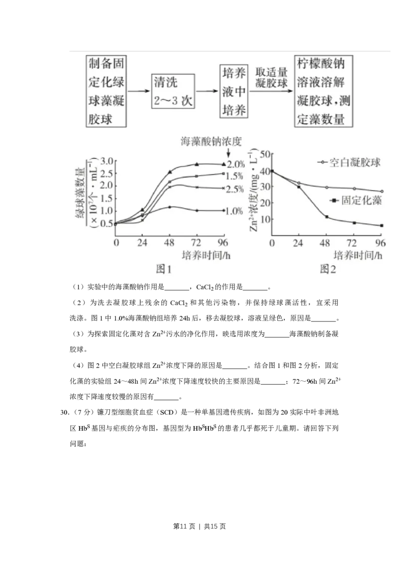2016年高考生物试卷（江苏）（空白卷）_生物历年高考真题_新&middot;PDF版2008-2025&middot;高考生物真题_生物（按试卷类型分类）2008-2025_自主命题卷&middot;生物（2008-2025）_江苏自主命题&middot;生物（2008-2025）